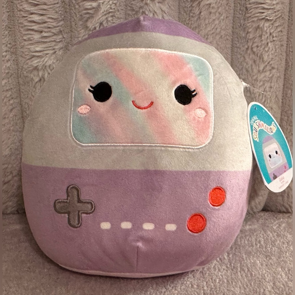 Kellytoy Galia the Gameboy Video Game Console  Squishmallow Plush Stuffed Toy 8”